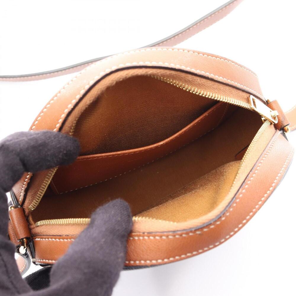Celine Triomphe Round Purse Shoulder Bag Handbag Coated Canvas Leather Women'... - Picture 3 of 8